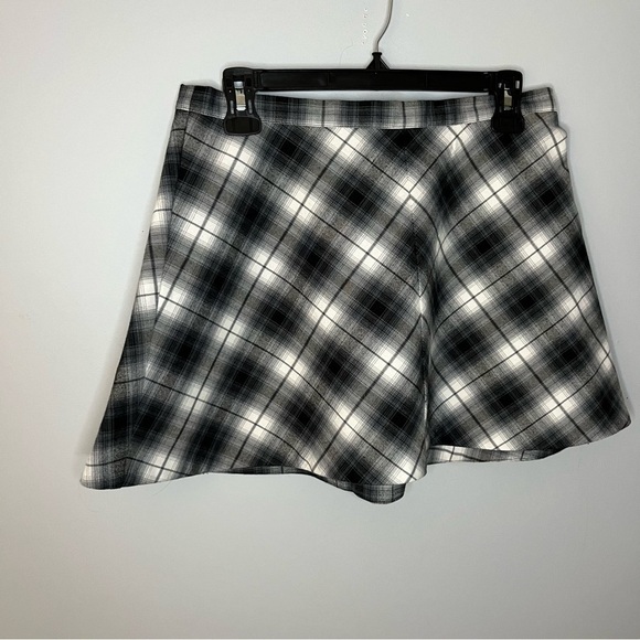 Urban Outfitters Silence + Noise Maxwell Blue Plaid A-Line Mini Skirt Size 10 - Picture 5 of 15
